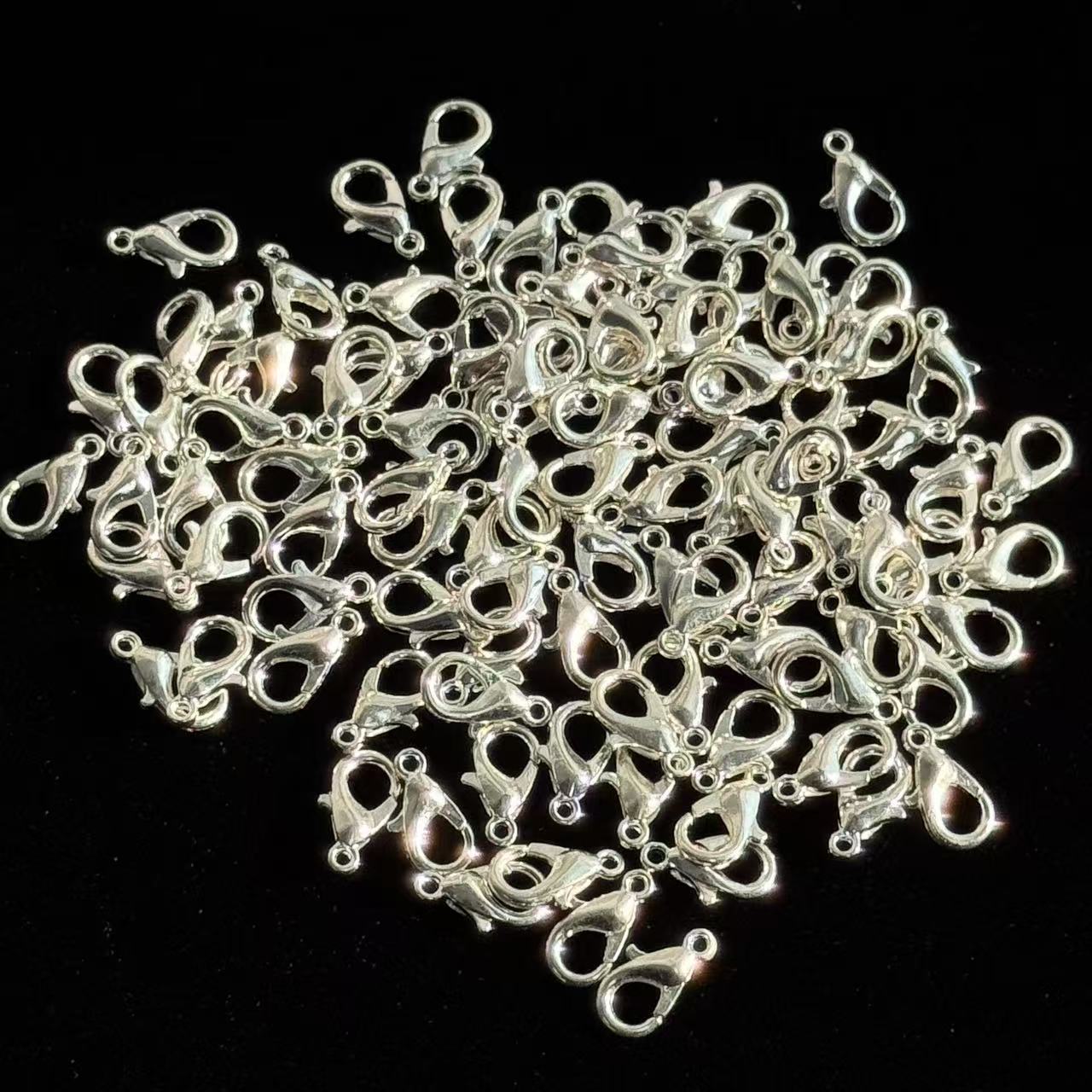 Lobster clasps(silver color) 100pcs