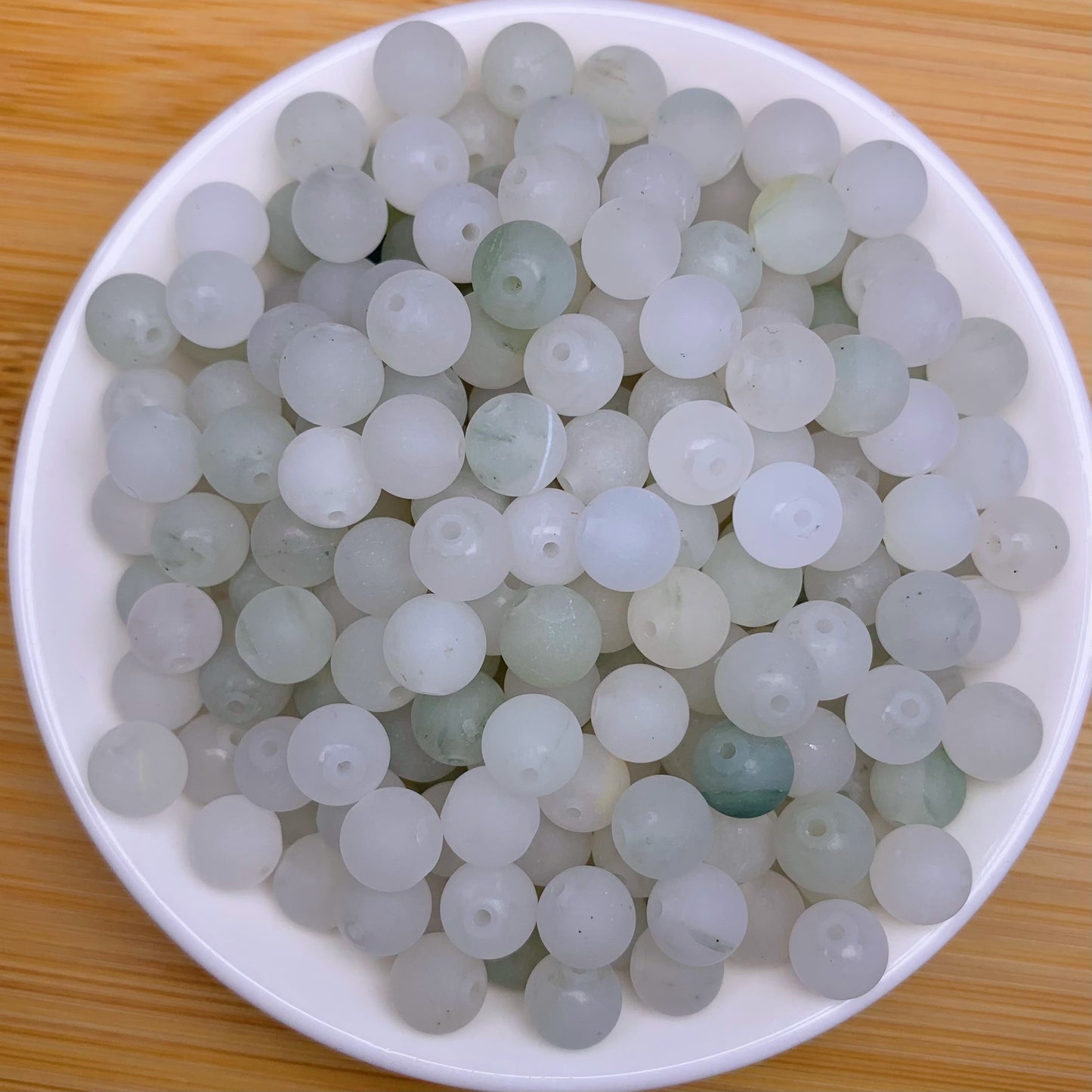 Matt Tea Jasper BUY 1 GET 1 FREE bead 132pcs_ 8mm 1 bow(BOGO44)