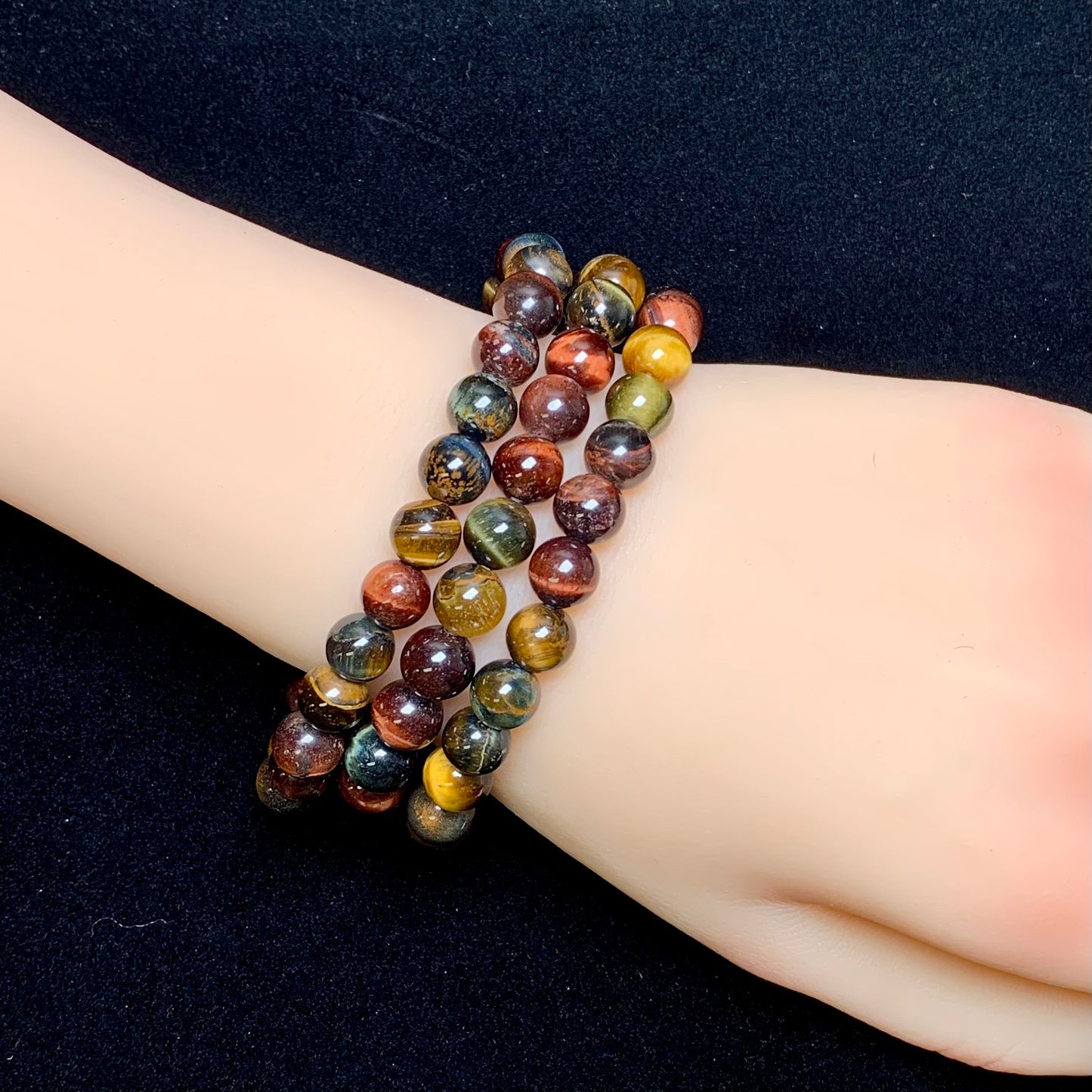 Rainbow Tiger Eye bracelet 8mm 1pc(SL889)