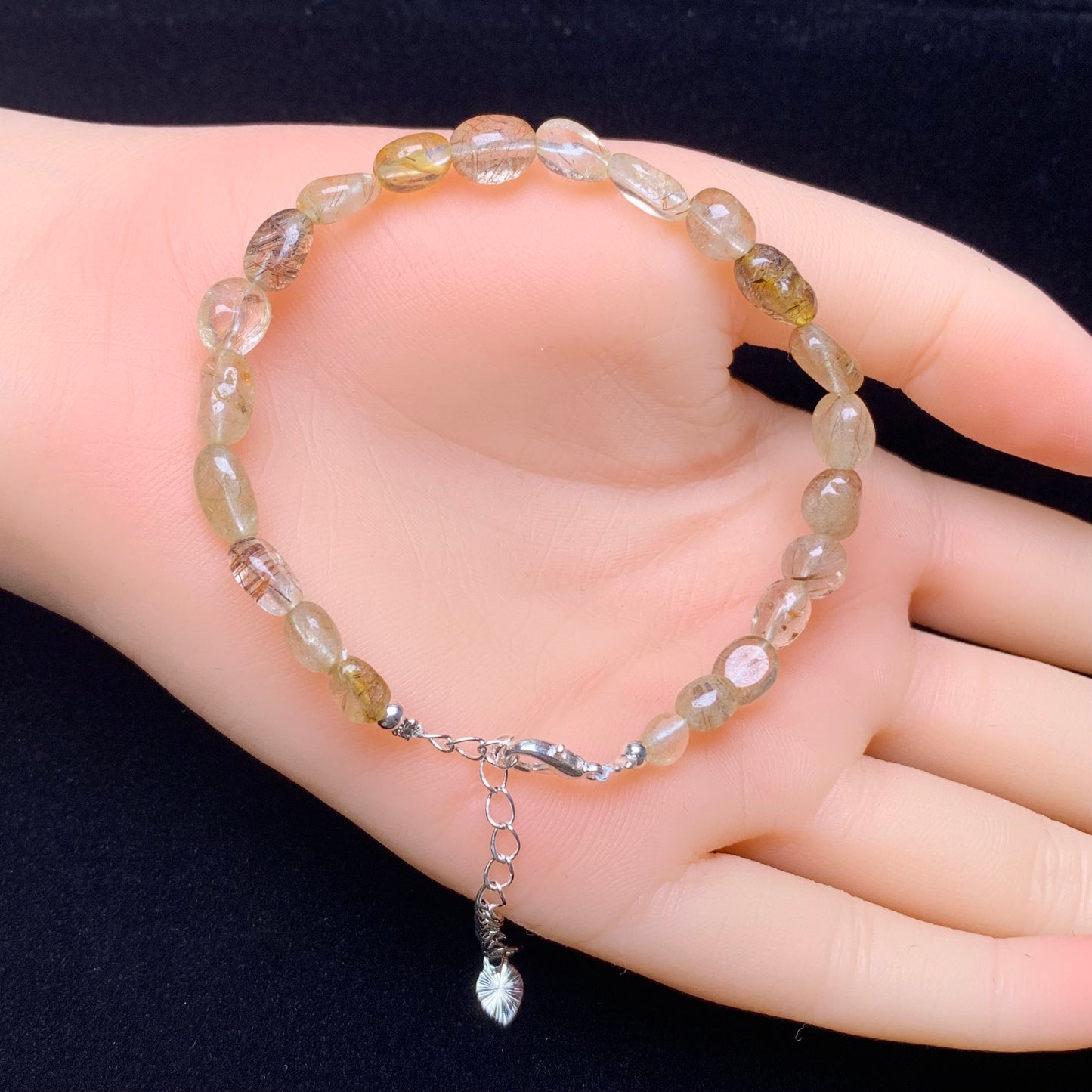 Copper rutile freeform bracelet 1pc(SL855)