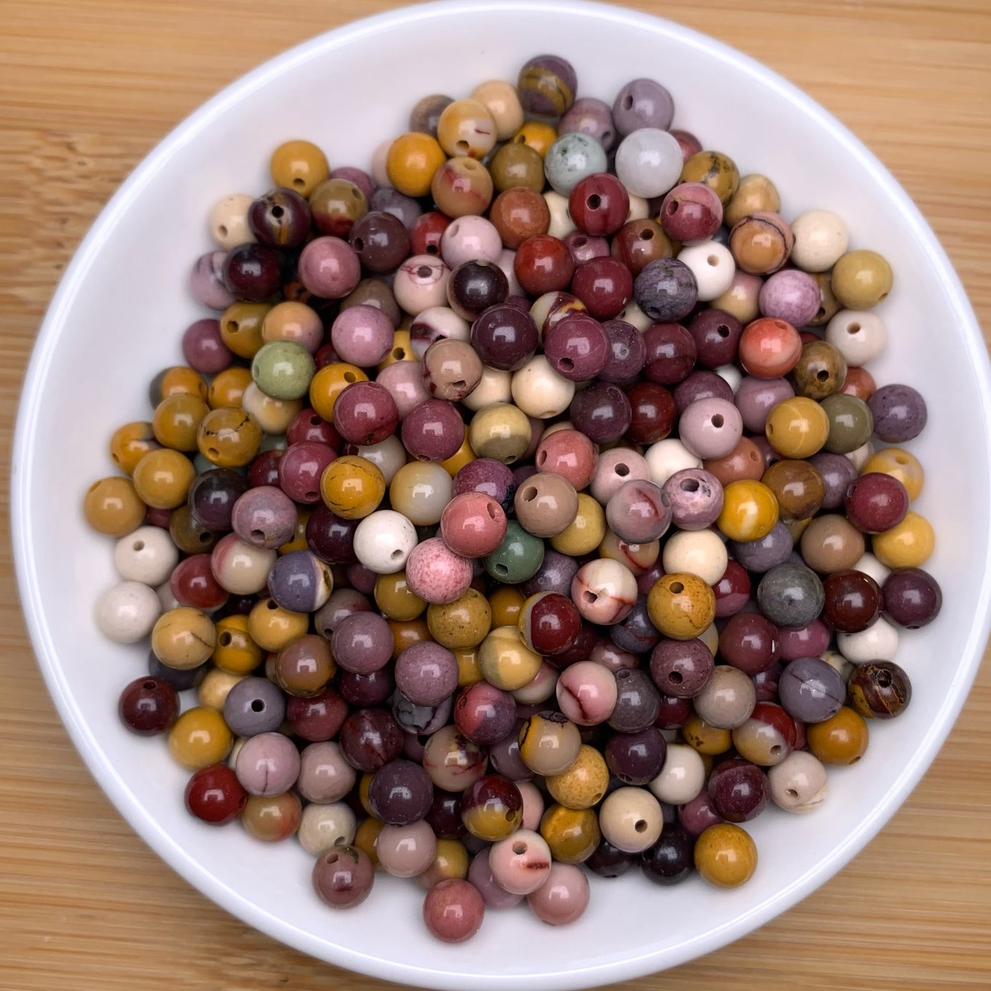 Mookite Jasper bead 168pcs_ 1 bowl 6mm(SIX27)
