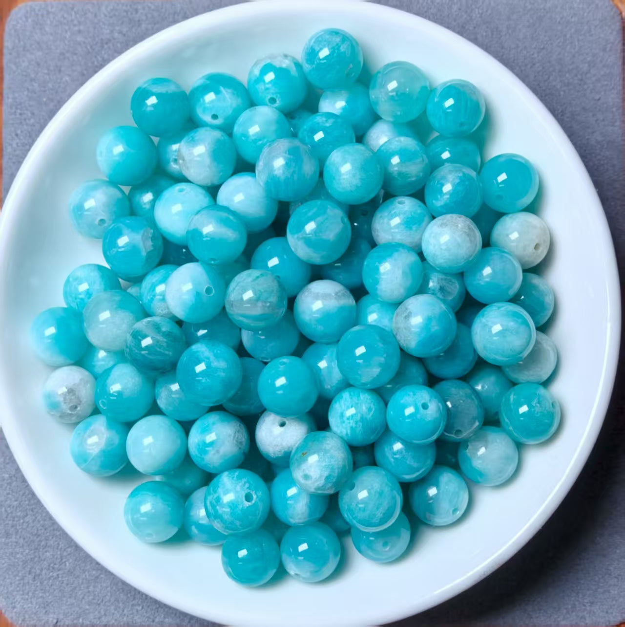 Amazonite bead 120pcs_ 1 bowl 9mm(VIP11)