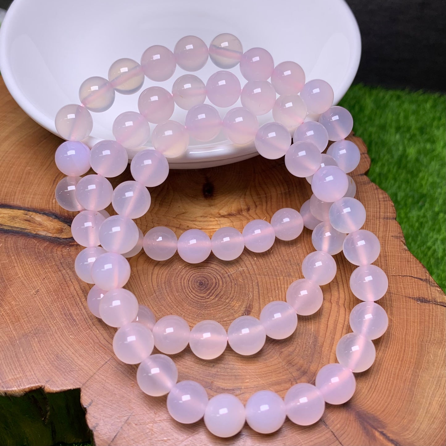 Pink Agate(DYED)Bracelet 8mm 1pc (SL207)
