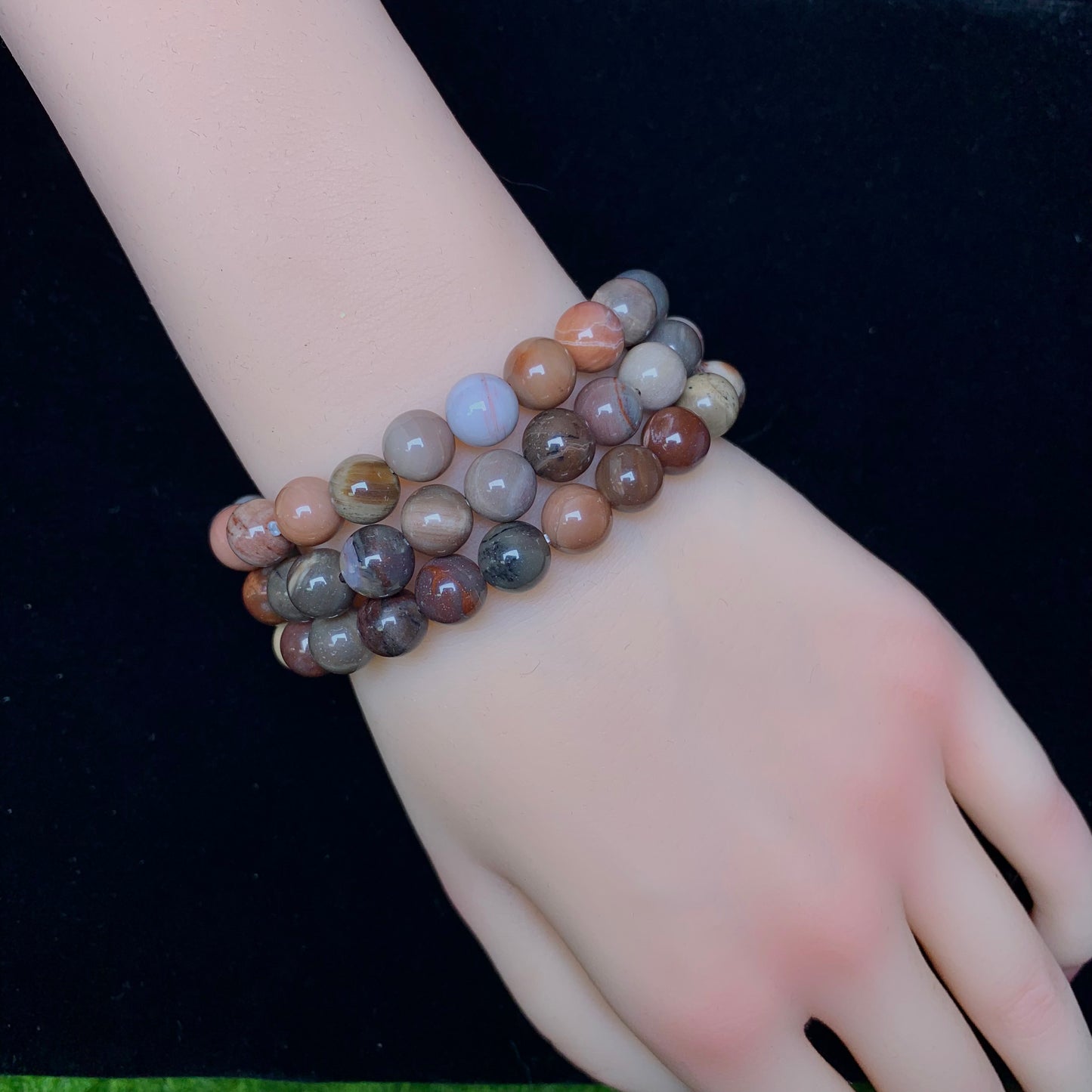 Petrified Jasper Bracelet 8mm 1pc (SL206)