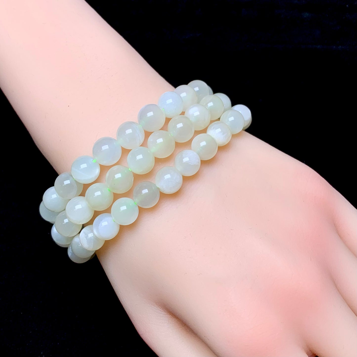 Green moonstone bracelet 8mm 1pc(SL272)