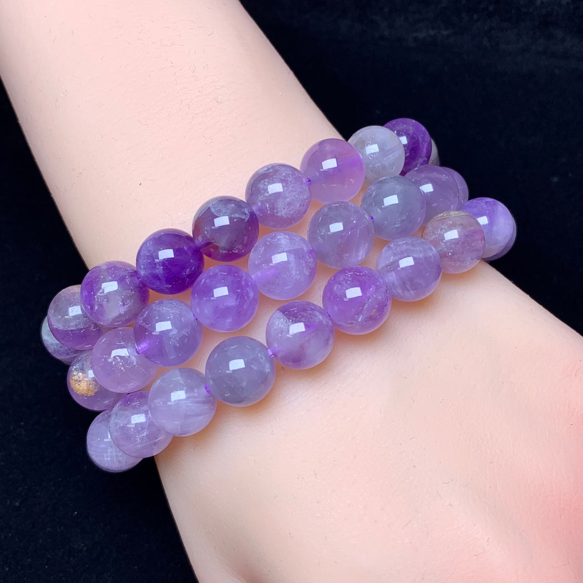 Teal moss amethyst bracelet 10mm 1pc(SL274)