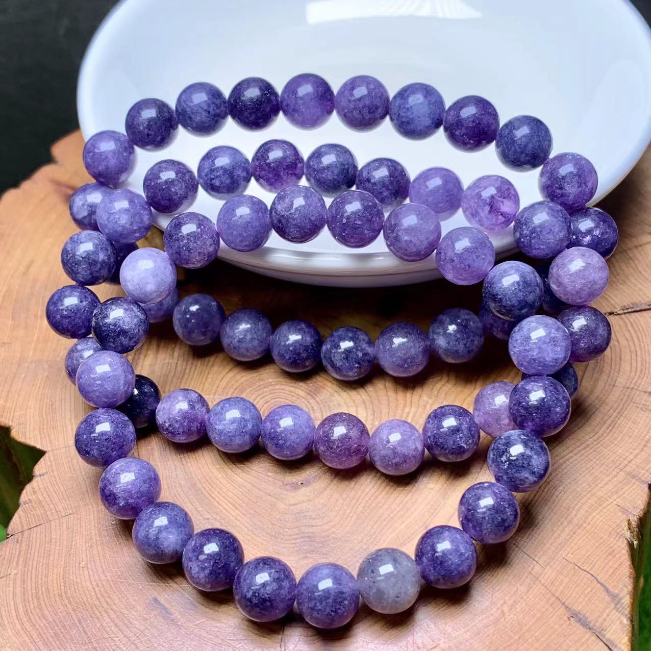 Iolite Chalcedony (dyed) Bracelet 8mm 1pc (SL386)