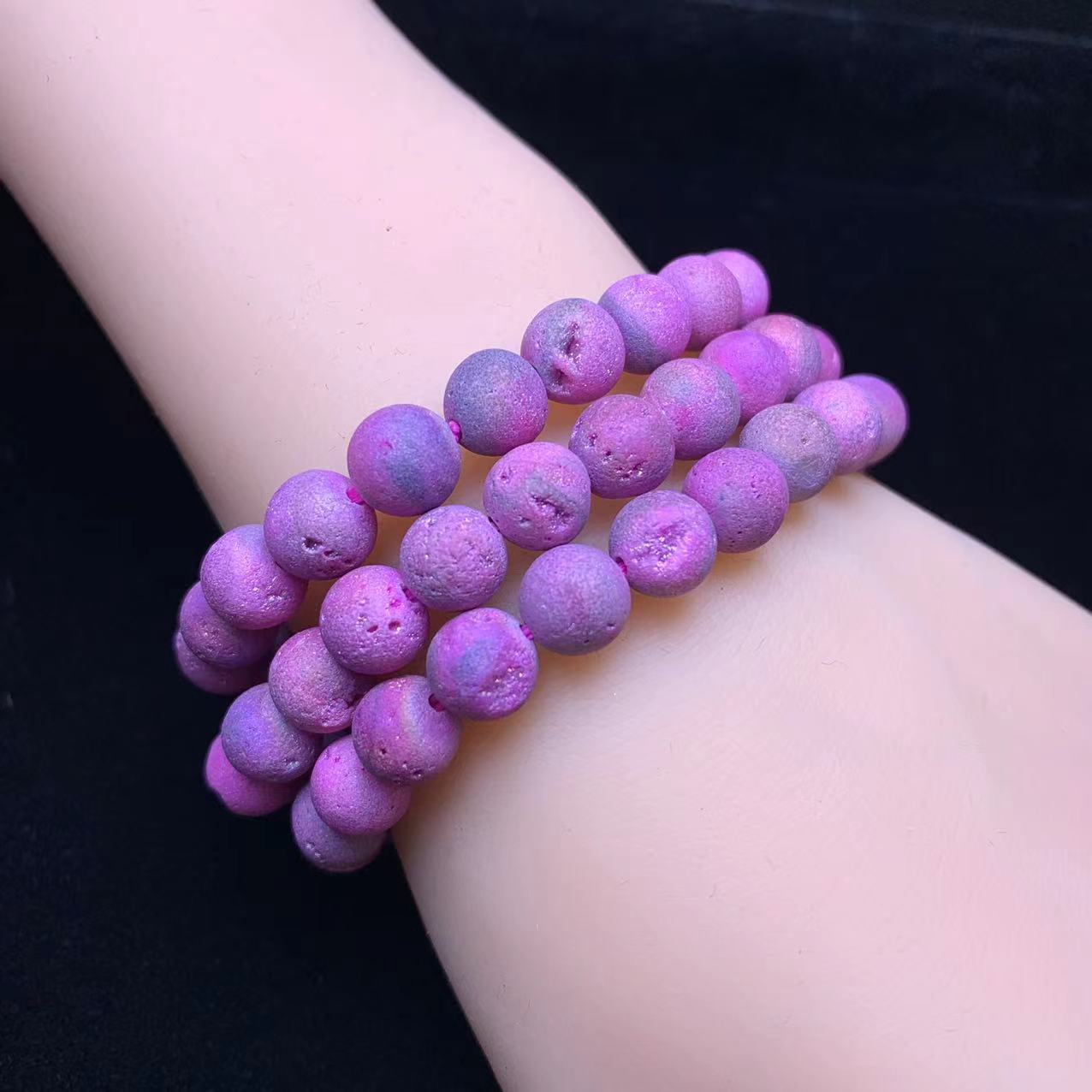 Aura Pink Sphalerite 8mm 1pc (SL394)