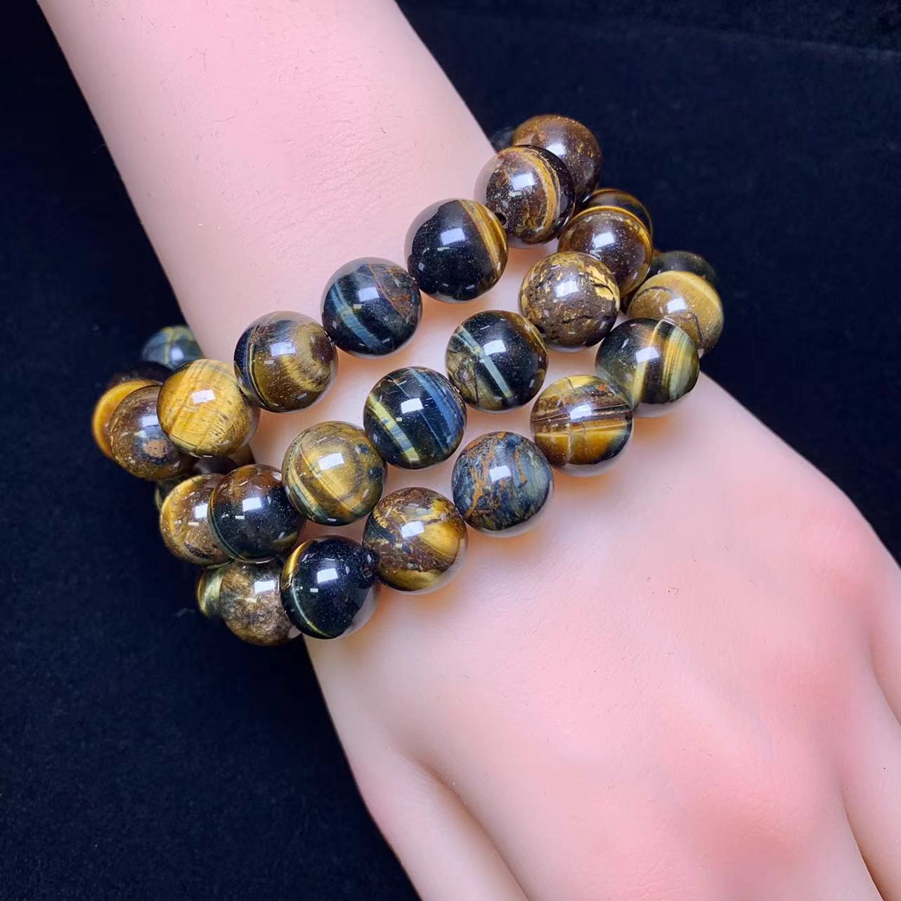 Dream Tiger Eye Bracelet 12mm 1pc (SL470)