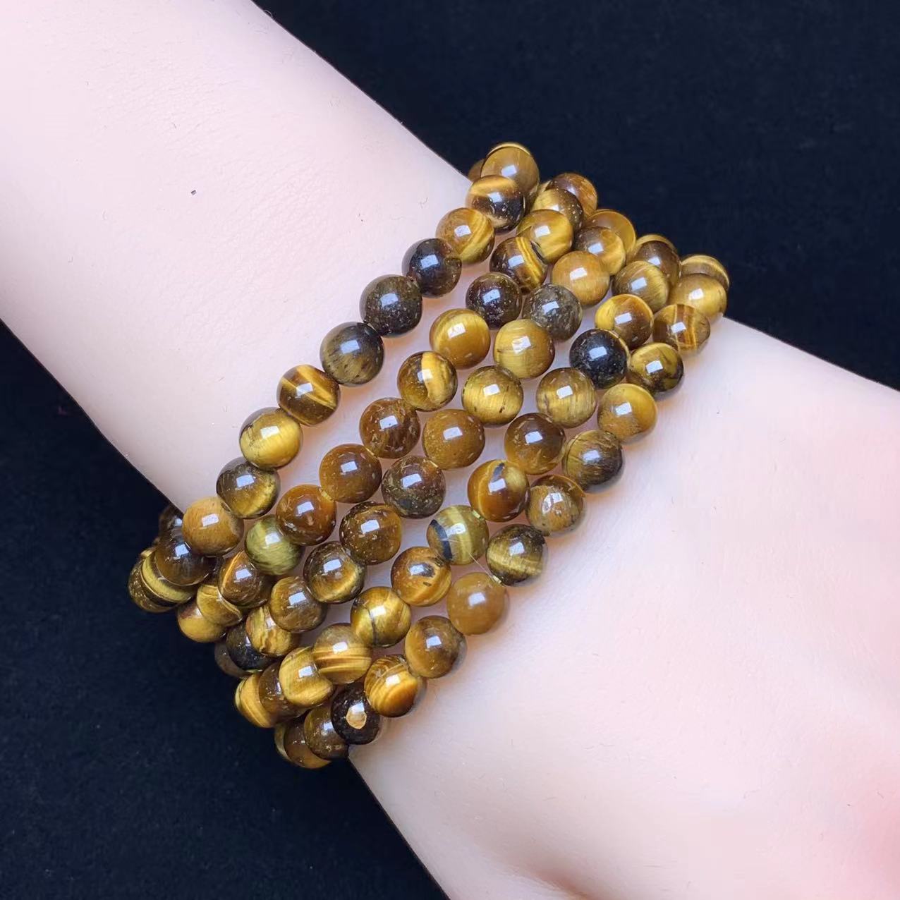 Tiger Eye Bracelet 6mm 1pc (SL523)