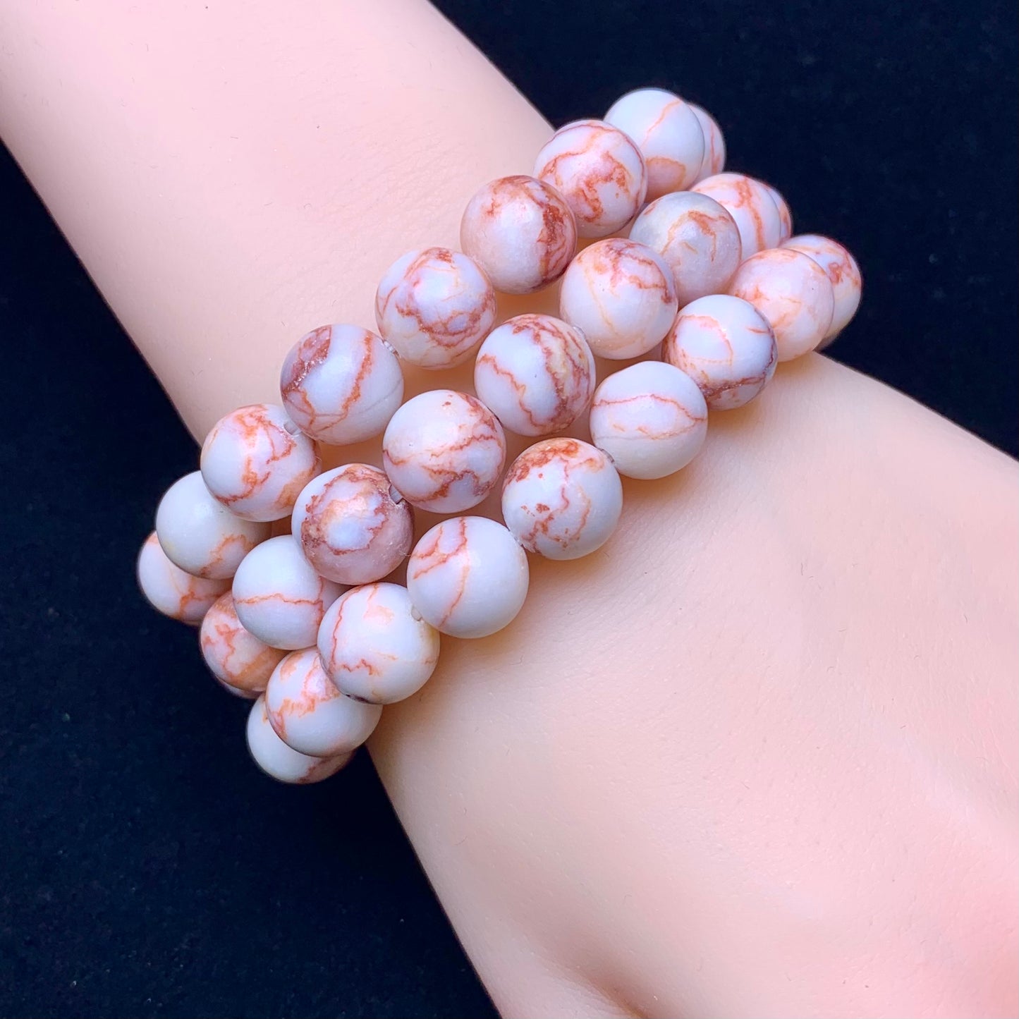 Red Network Bracelet 10mm 1pc (SL579)
