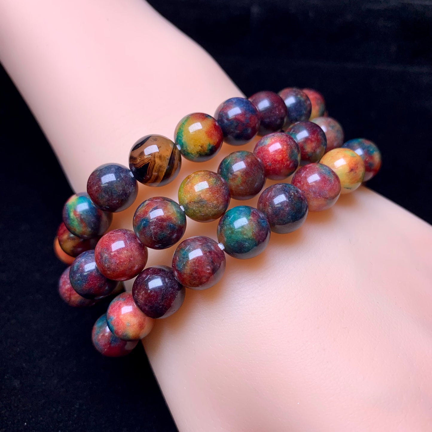 Colorful Candy Chalcedony(DYED) Bracelet 10mm 1pc (SL597)