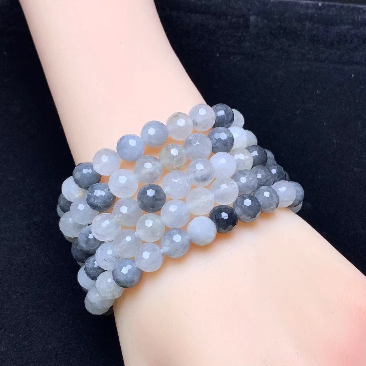Cloud quartz Facet Bracelet 8mm 1pc (SL616)