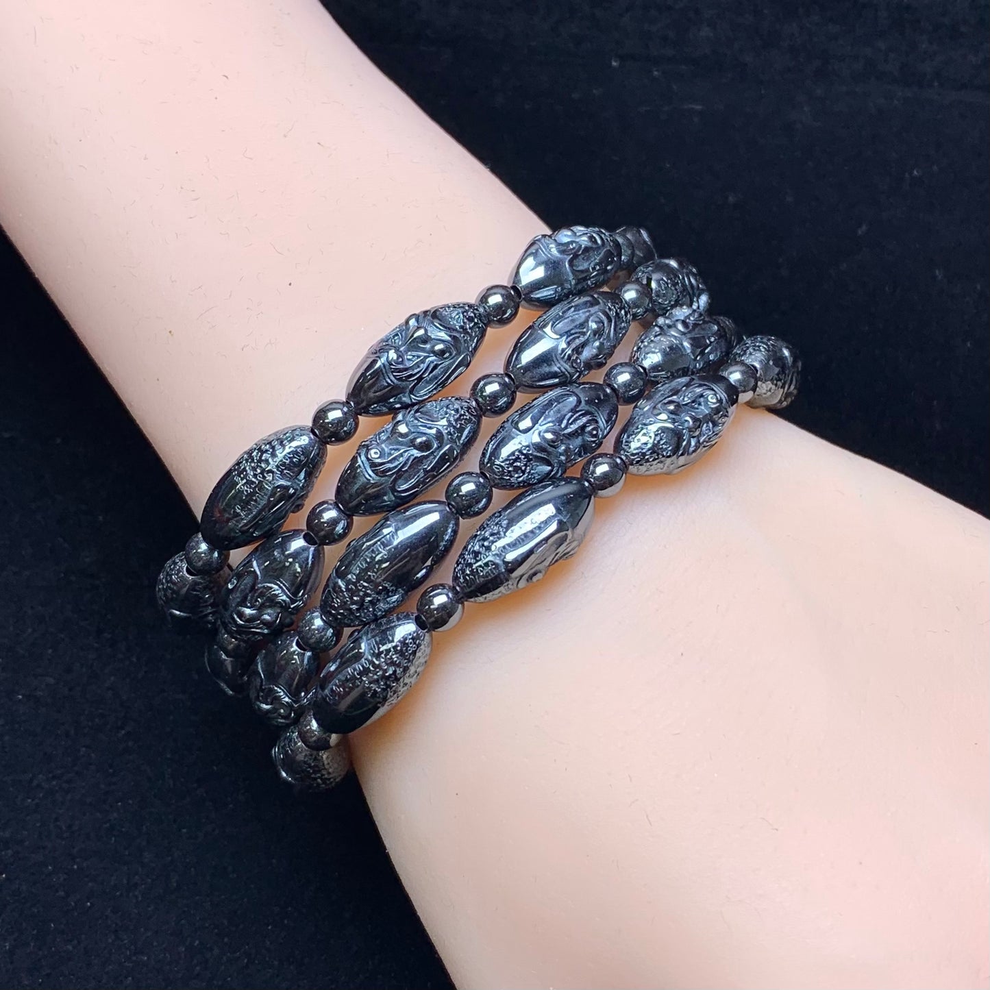 Hematite Bracelet 7.5*16mm 1pc (SL642)