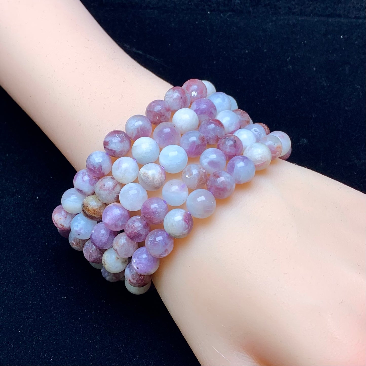 Purple Emerald Quartz Bracelet 8mm 1pc (SL643)