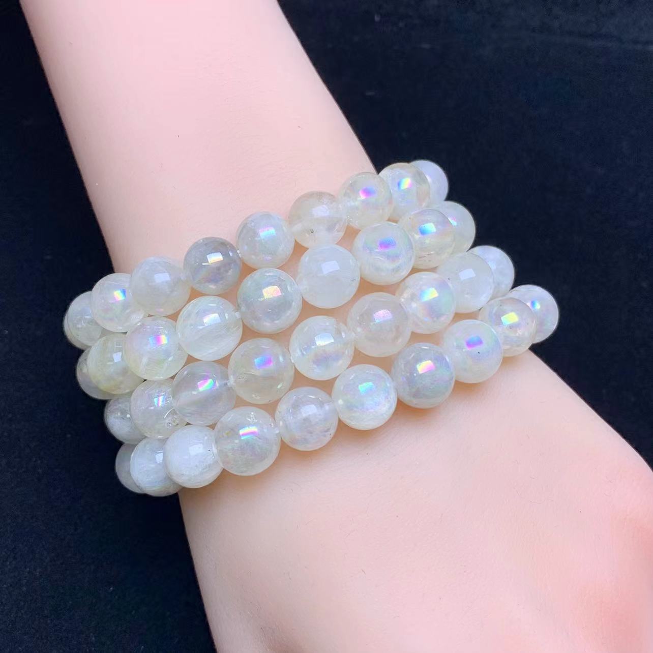 Aura Purple Jade Quartz Bracelet 9mm 1pc (SL652)