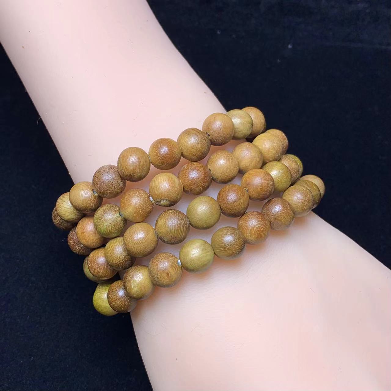Green sandalwood Bracelet 8mm 1pc (SL711)