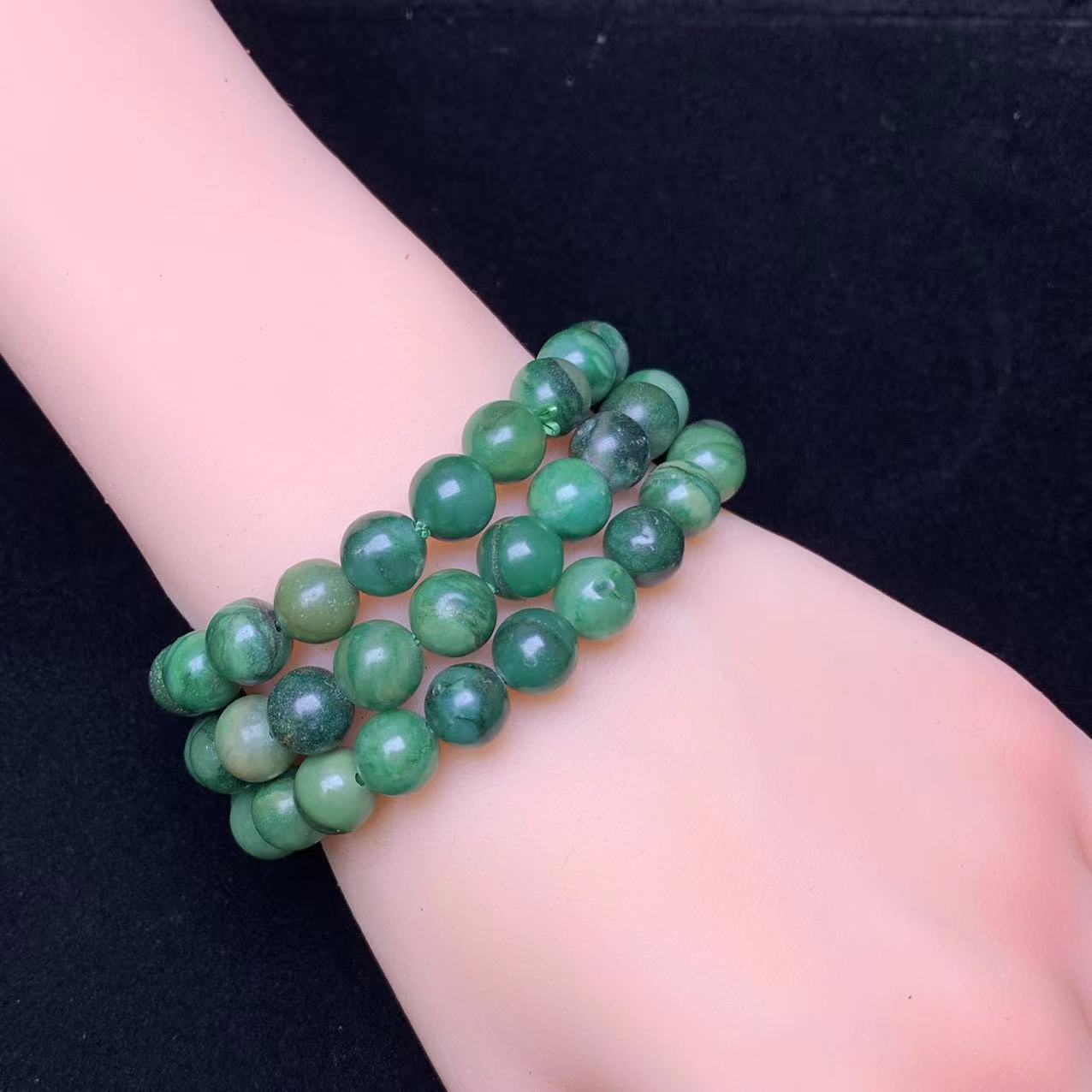 African Emerald bracelet 8mm 1pc (SL705)