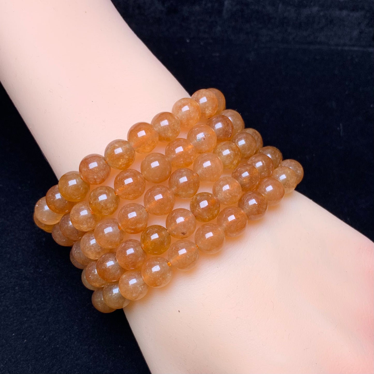 Orange chalcedony(dyed) bracelet 8mm 1pc(SL676)