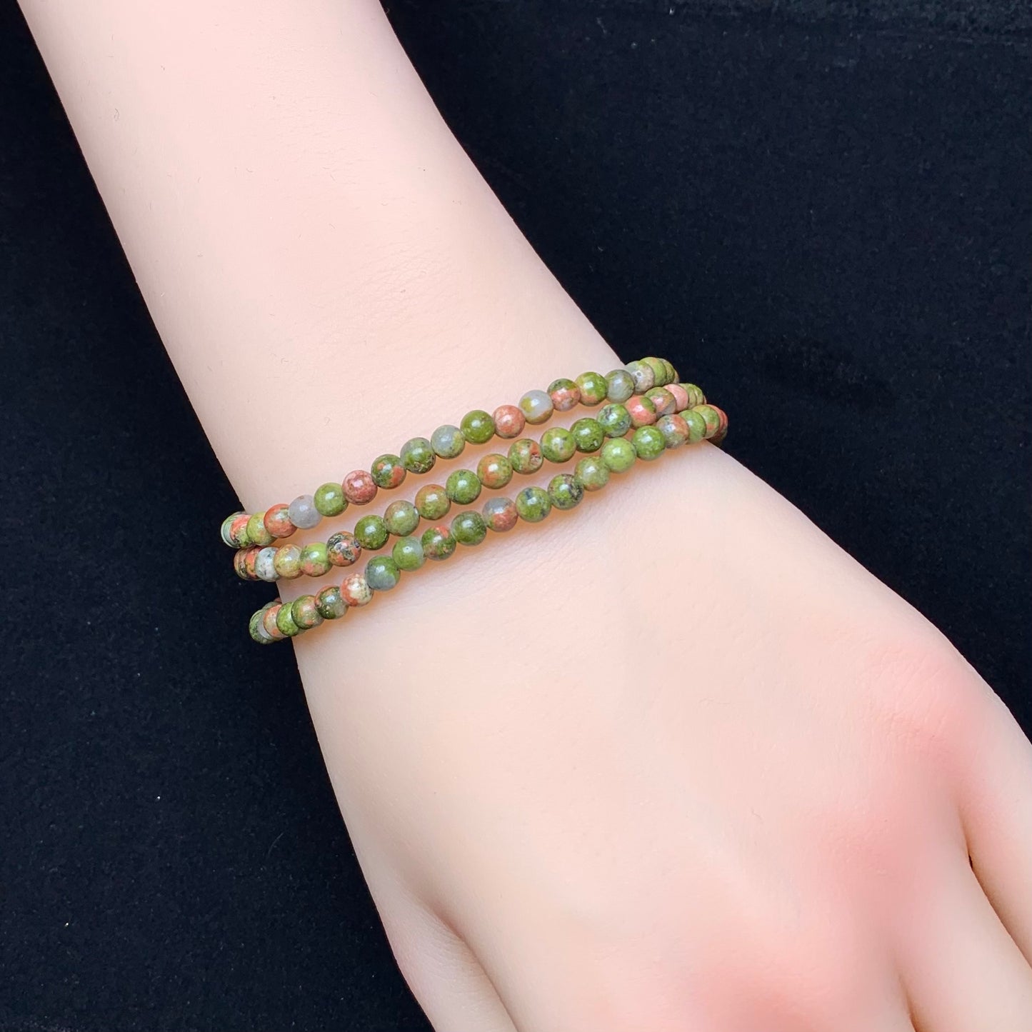 Unikite 3 circle bracelet 4mm 1pc(SL782)