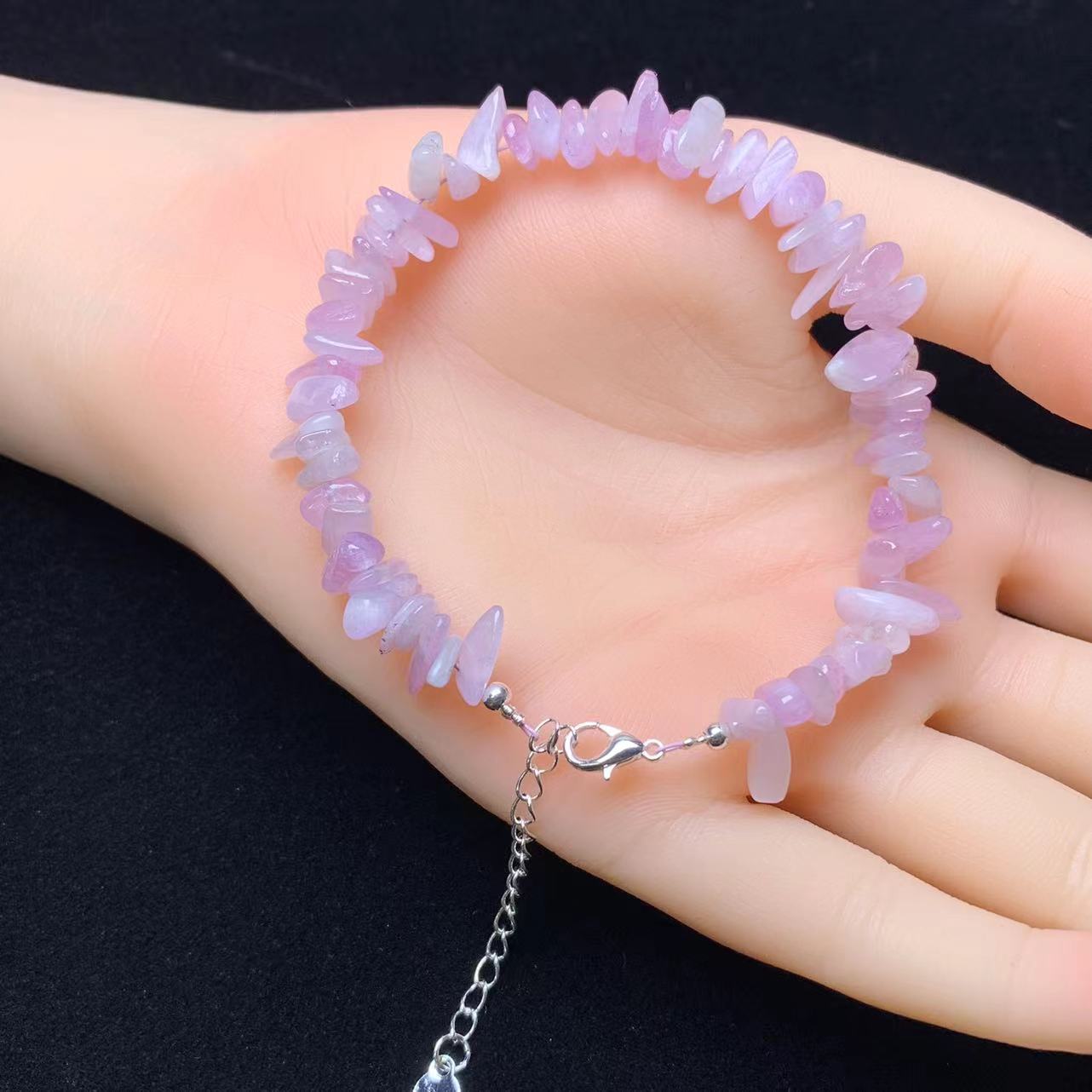 Kunzite chip bracelet 1pc(SL803)
