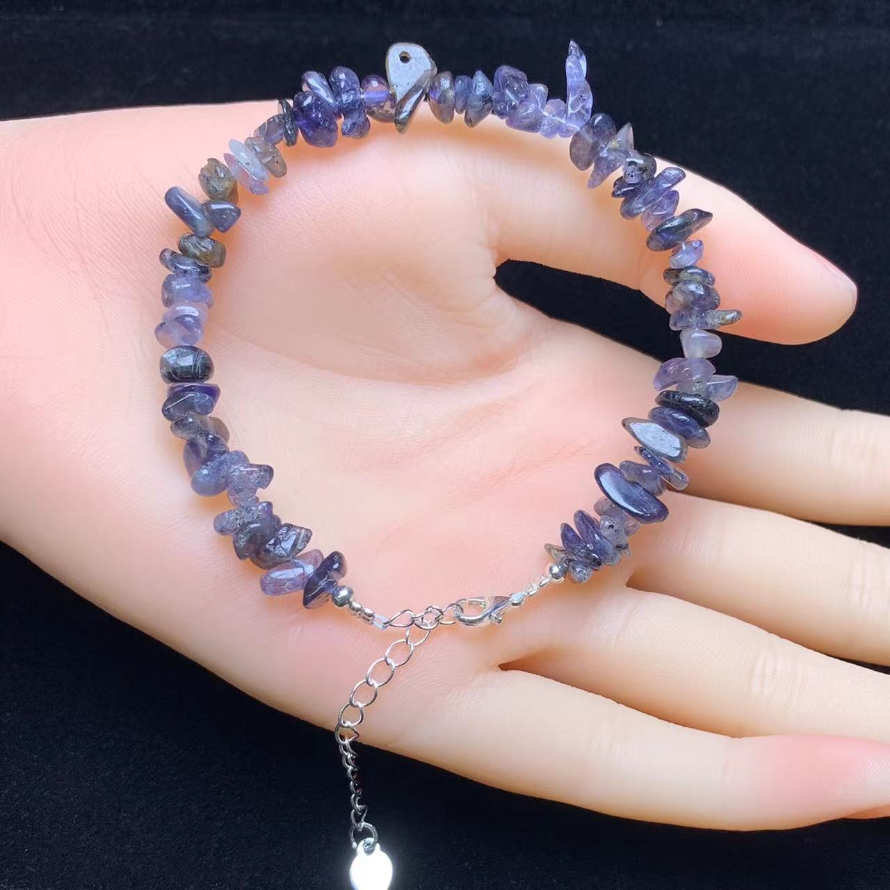 Iolite chip bracelet 2pcs(SL805)