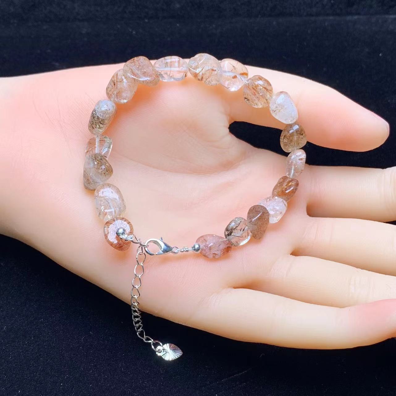 Black golden super 7 freeform bracelet 1pc(SL851)