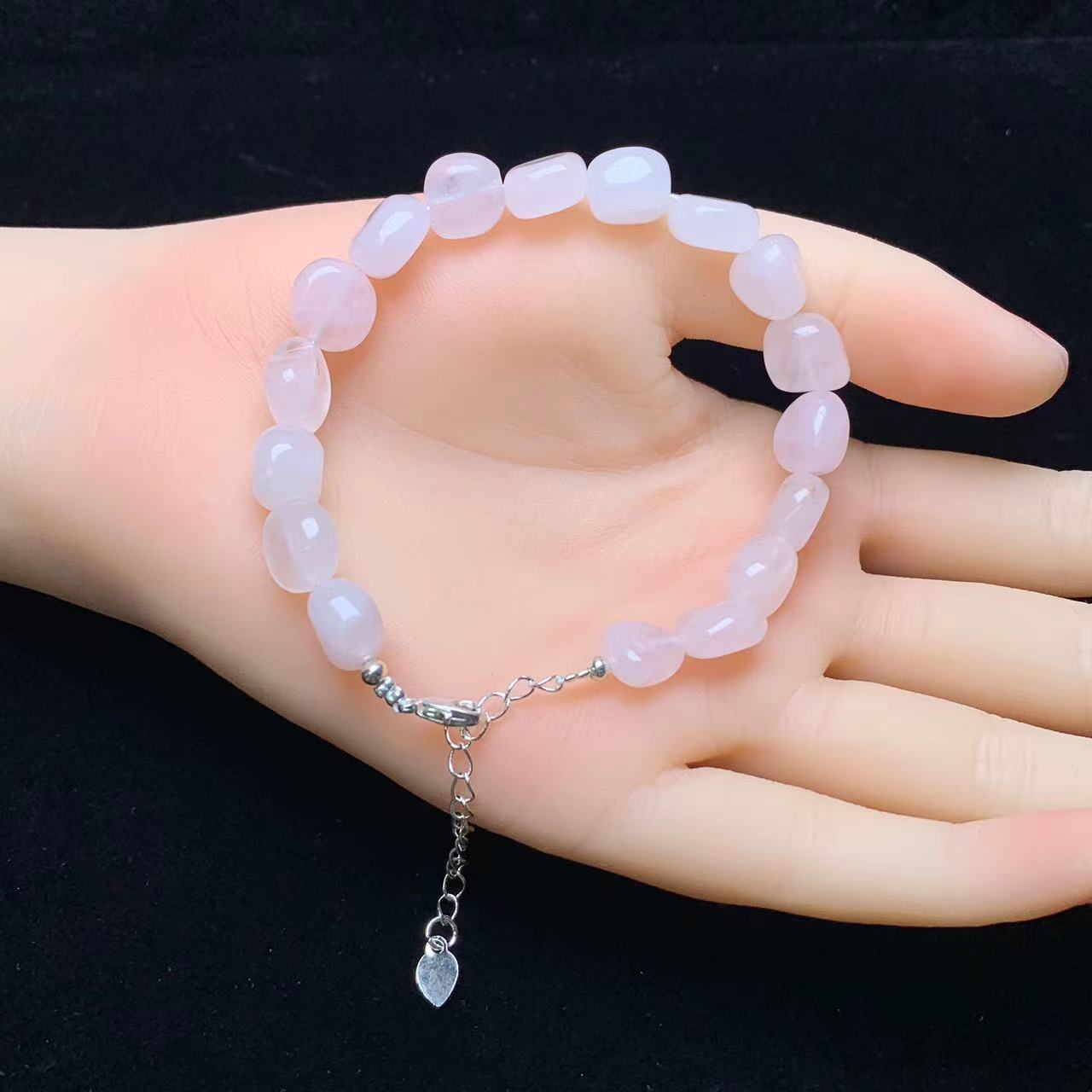 Rose quartz freeform bracelet 1pc(SL849)