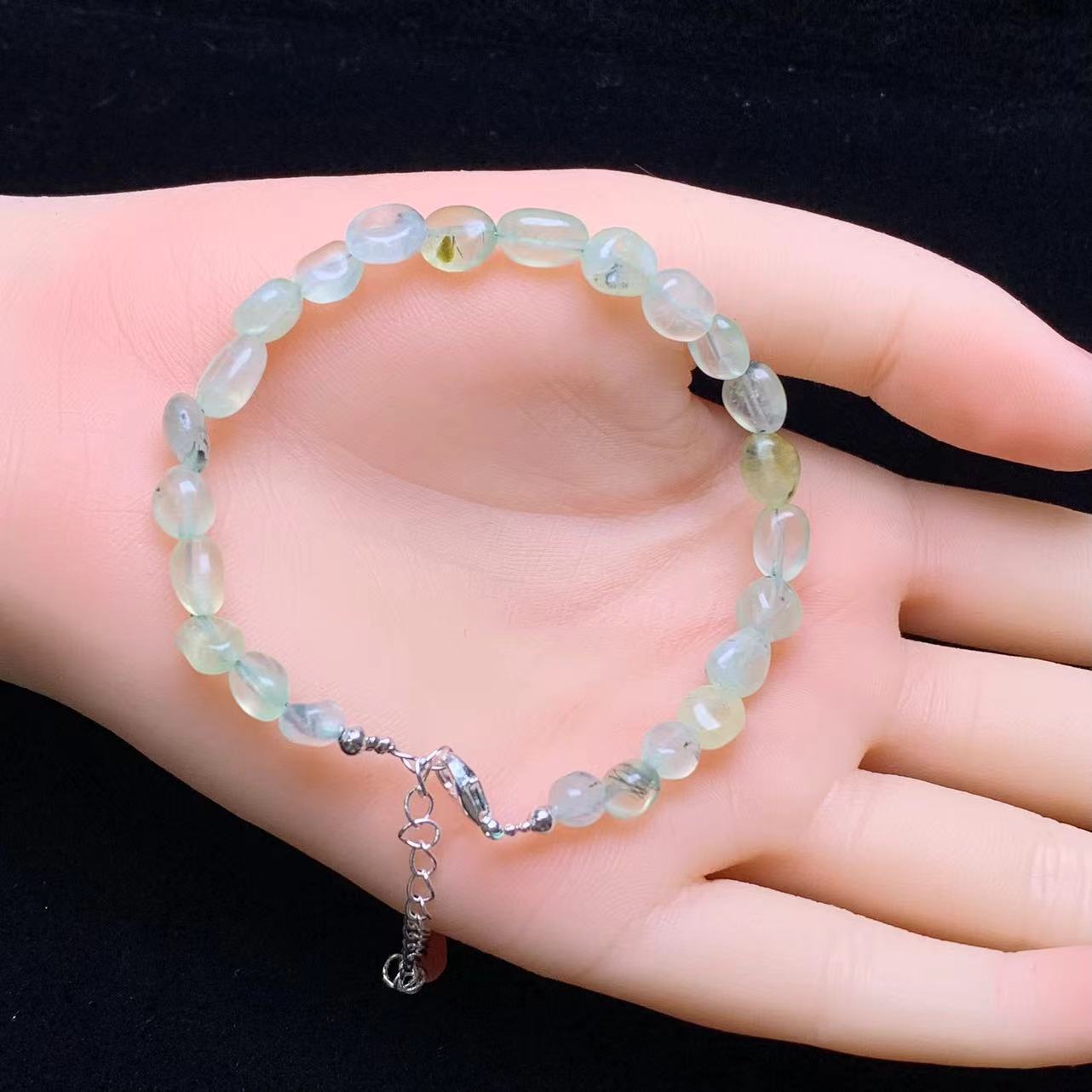 Phrenite (S) freeform bracelet 1pc(SL841)