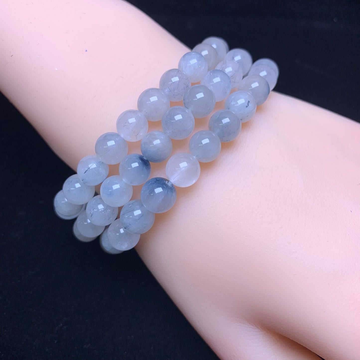Blauer Rutil Armband 7-8mm (SL991)