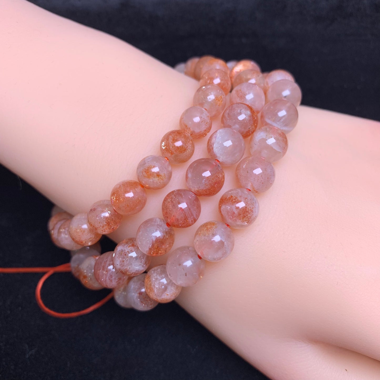 Pulsera de Piedra del Sol Dorada 8mm 1pc (SL1002)