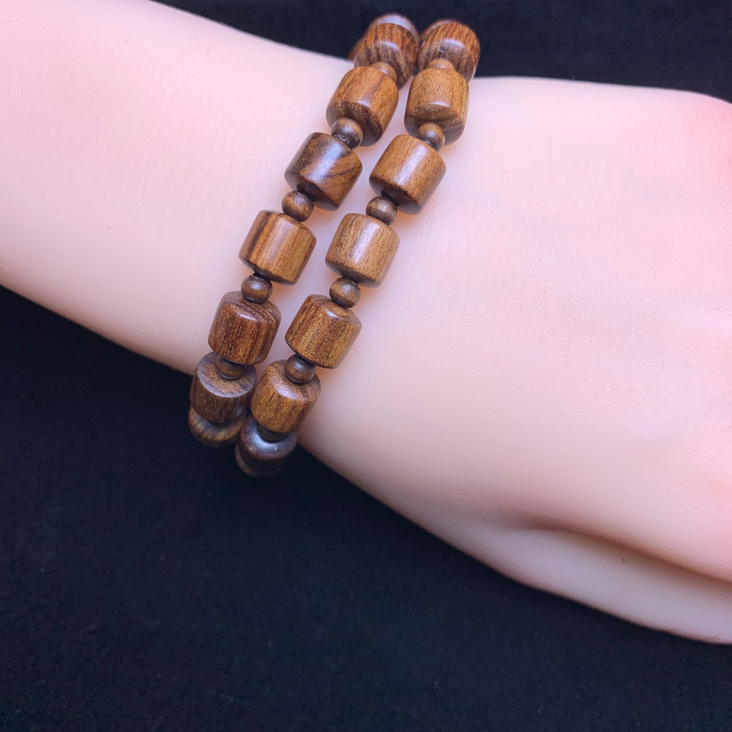 Black rose wood bracelet 1pc (SL1035)