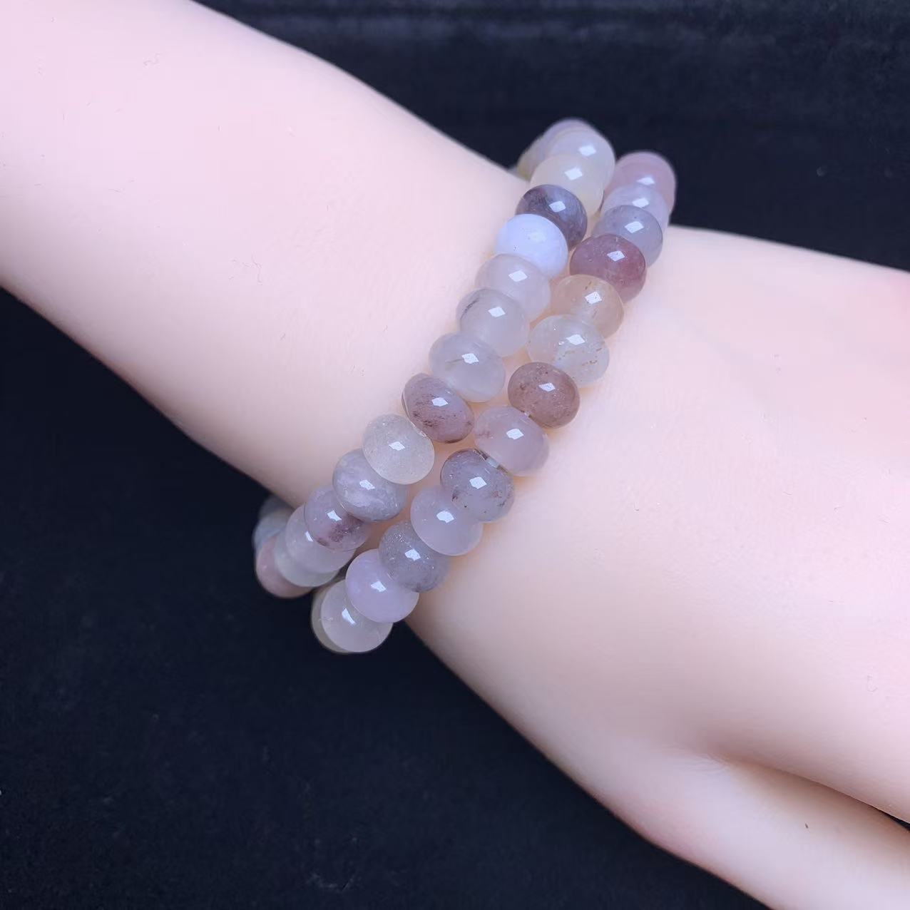 Pulsera de disco violeta 5*8mm 1pc(SL1057)
