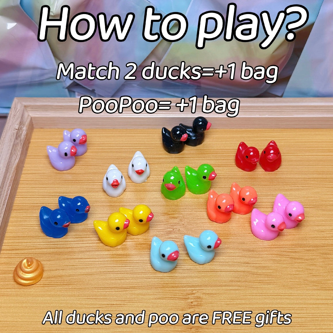 Keychain Flocking Toy | Lucky Ducky Game | Travis