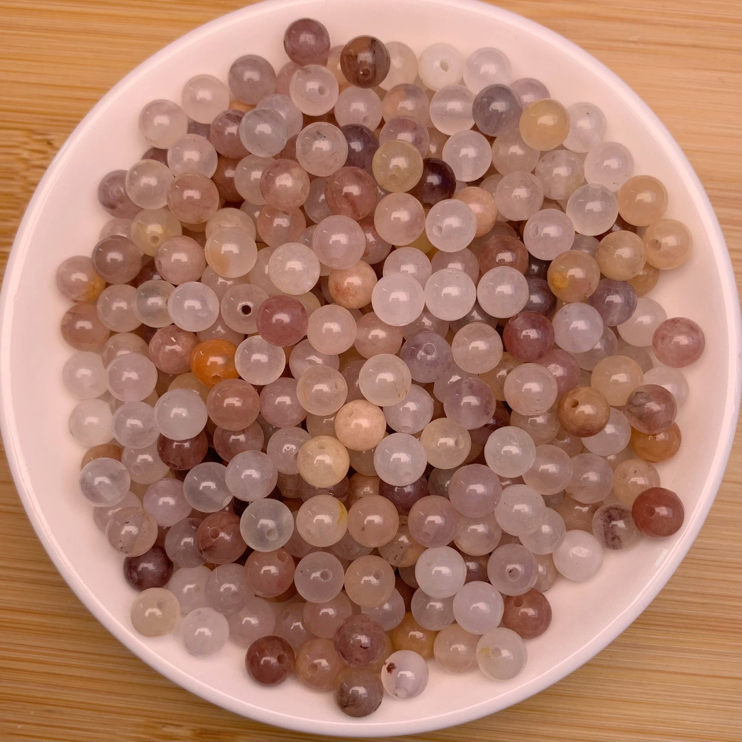 Violet BUY 1 GET 1 FREE bead 168pcs_ 6mm 1 bowl(BOGO76)