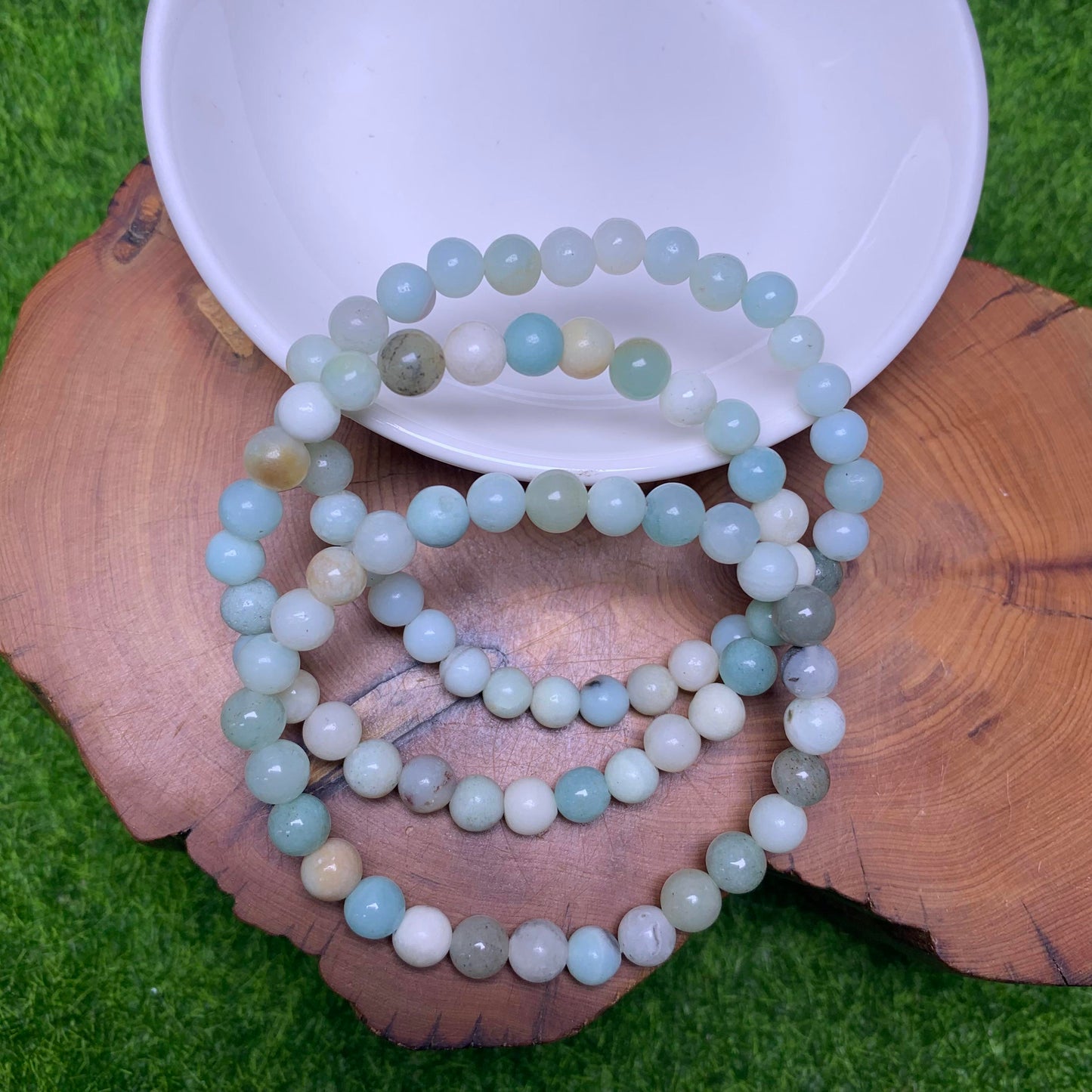 Rainbow Amazonite bracelet 6mm 1pc(SL8)