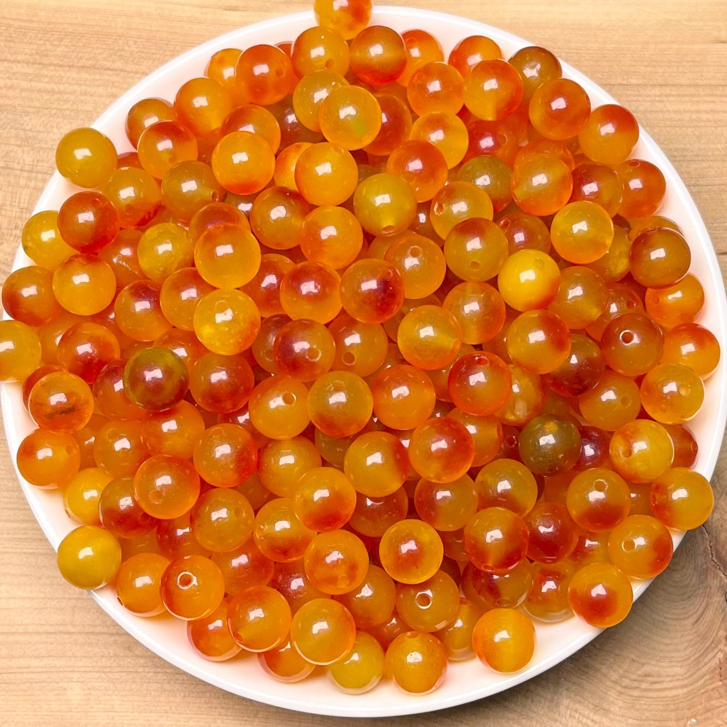 Cherry Chalcedony(DYED) BUY 1 GET 1 FREE bead 132pcs_ 8mm 1 bow(BOGO38)