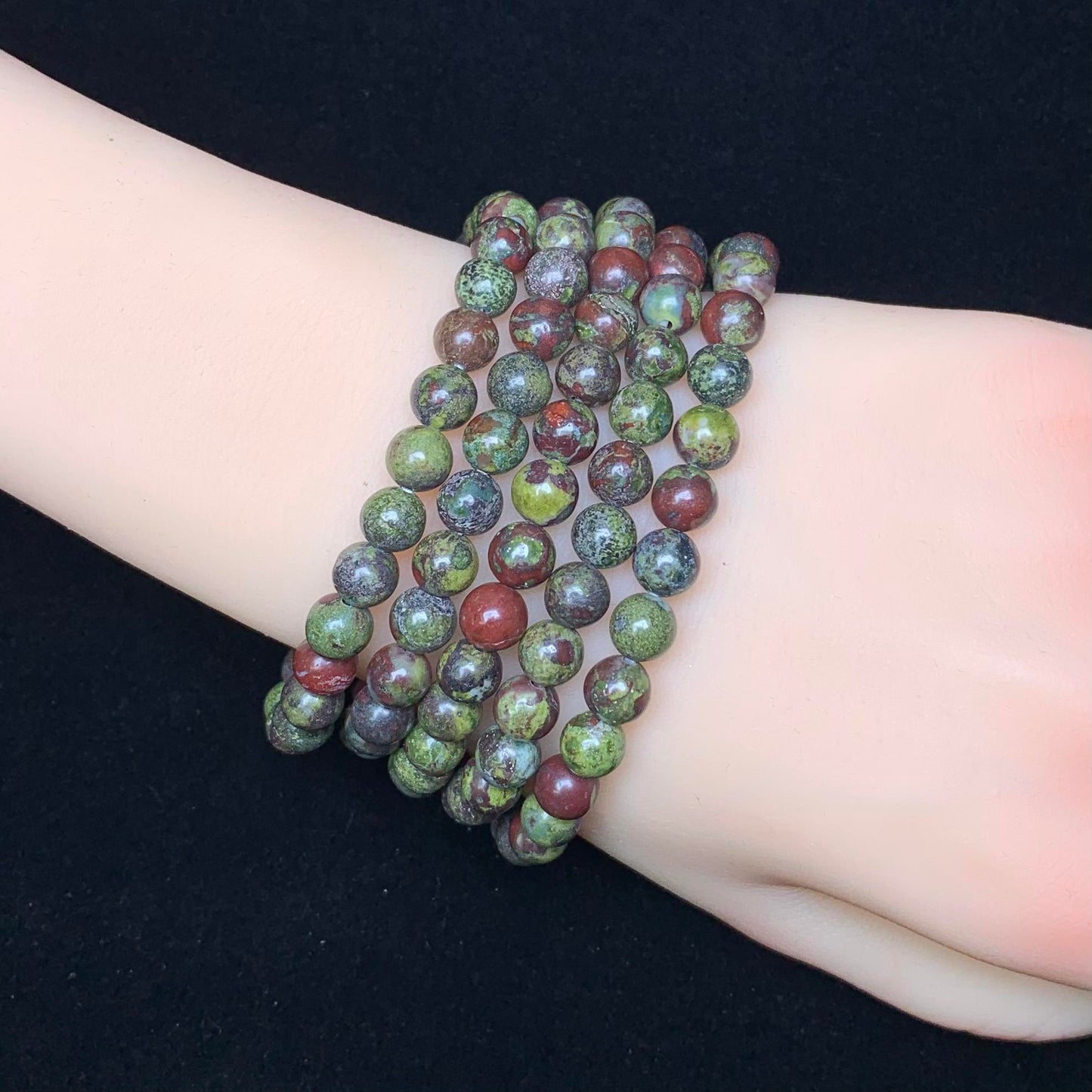 Dragon Blood Jasper bracelet 6mm 1pc(SL65)