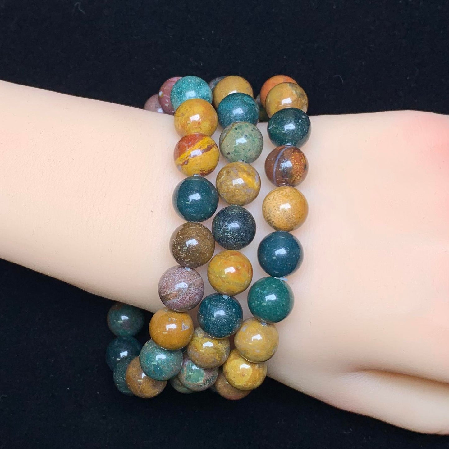 Ocean Jasper bracelet 10mm 1pc (SL70)