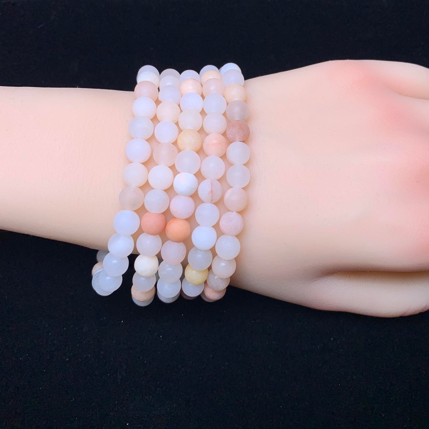 Matt Pink Aventurine bracelet 6mm 1pc(SL66)