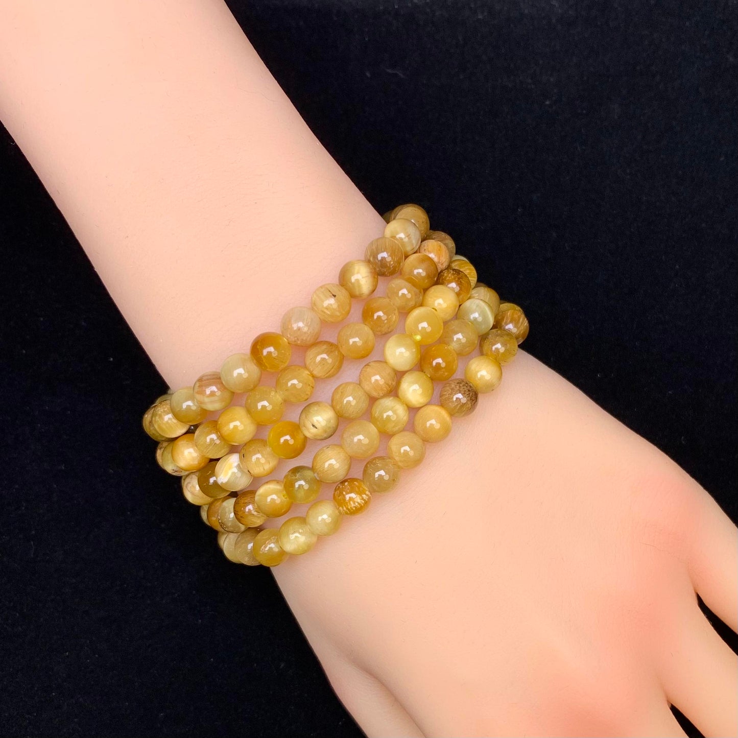 Golden Tiger Eye bracelet 6mm 1pc(SL15)