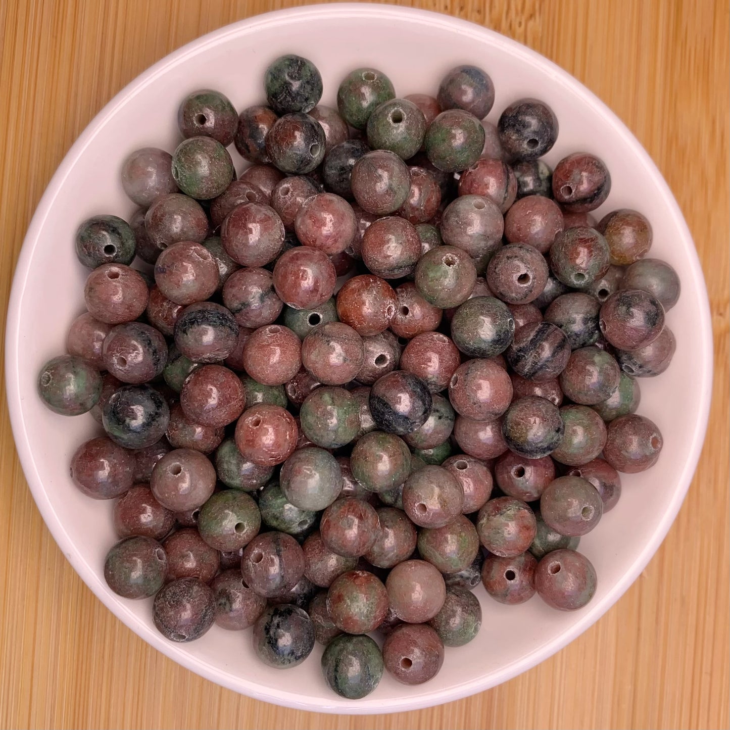 Garnet bead 132pcs_ 1 bowl 8mm(NAT25)
