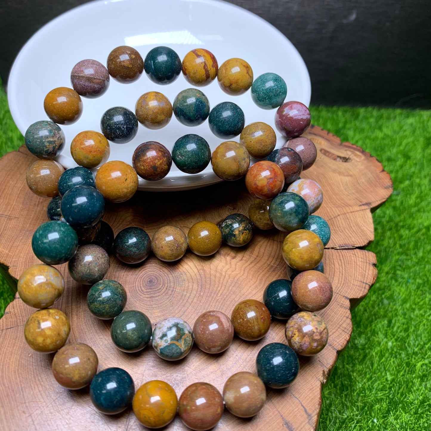 Ocean Jasper bracelet 10mm 1pc (SL70)