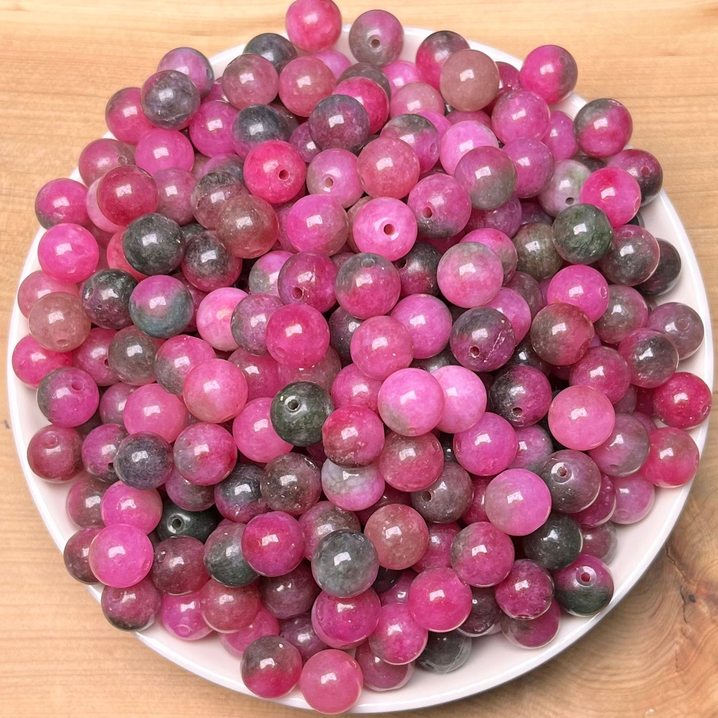 Datura Chalcedony(DYED) BUY 1 GET 1 FREE bead 132pcs_ 8mm 1 bow(BOGO37)