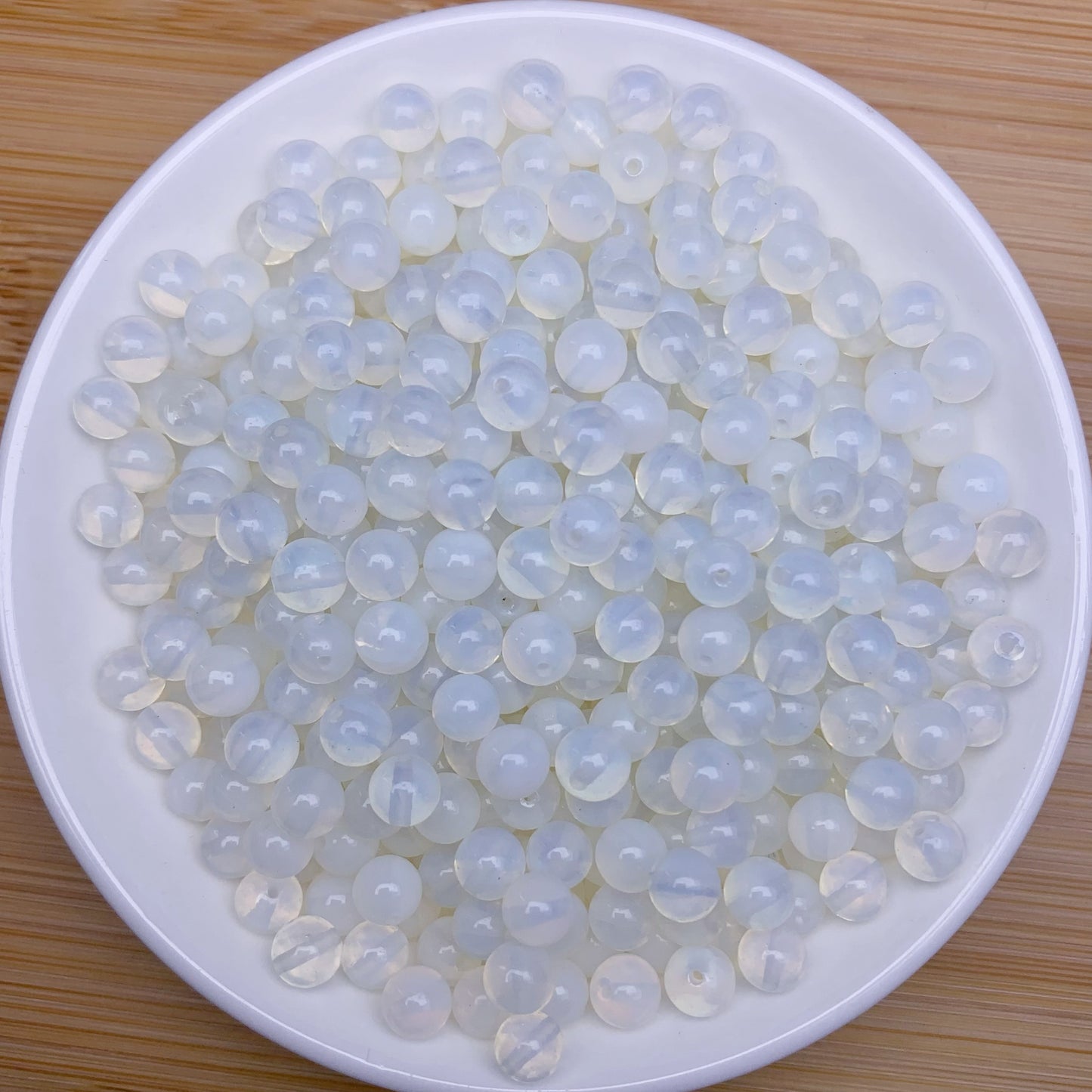 Opalit (künstlich) 1 KRISTALLPERLEN-SCHÜSSEL KAUFEN, 1 GRATIS ERHALTEN 168 Stk._1 Schale 6mm (BOGO81)