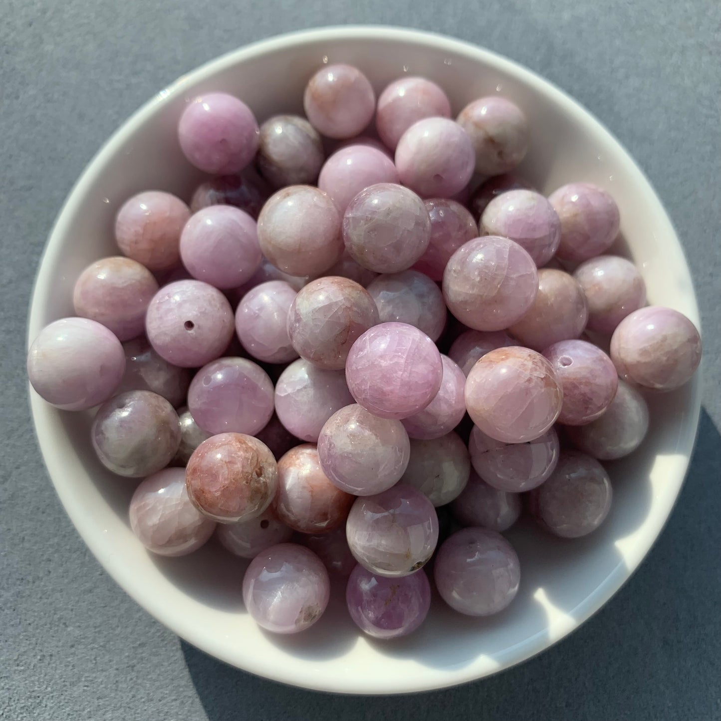 Kunzite bead _ 1 bowl 12mm 4spoon-60pcs (VIP79)