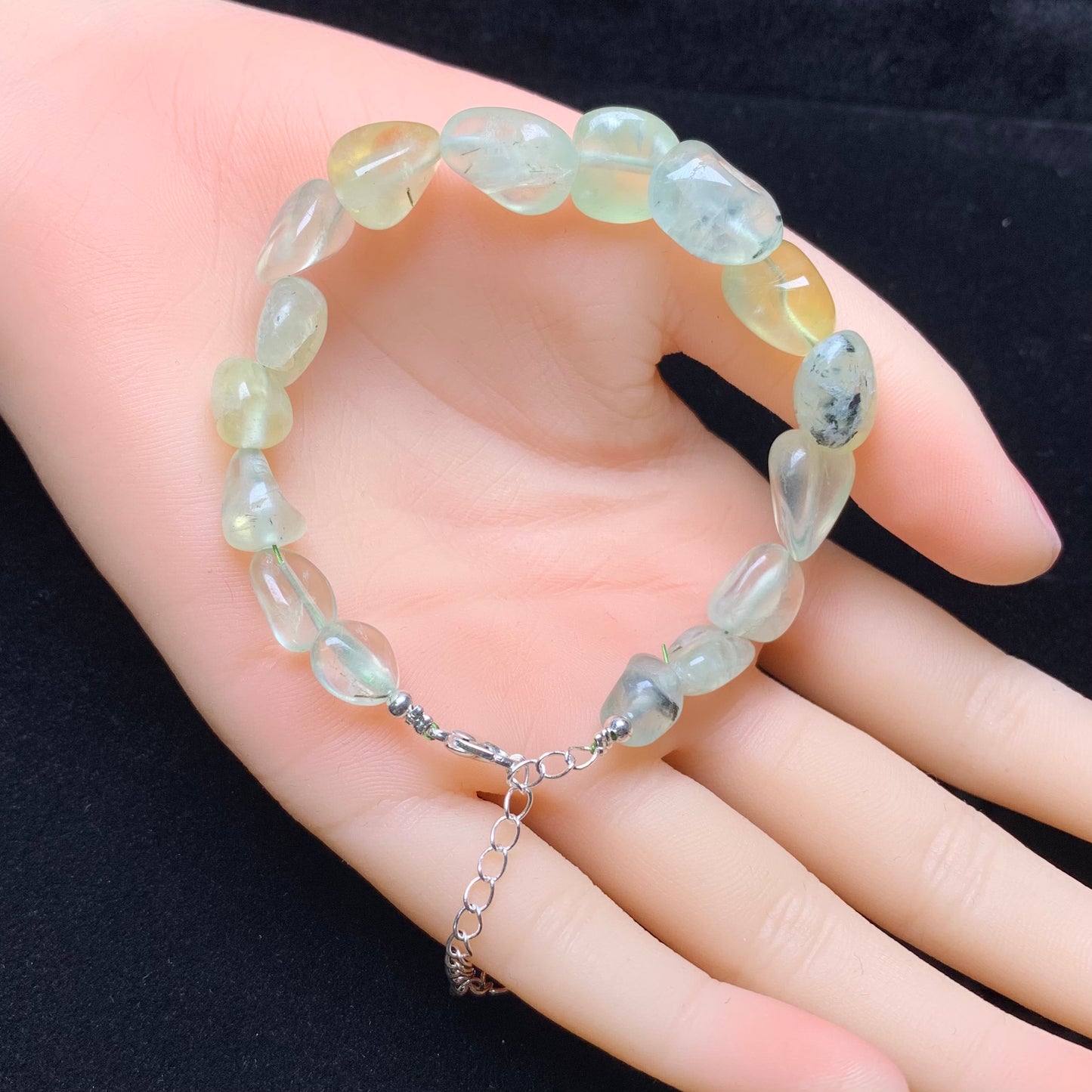 Phrenite L Freeform bracelet 1pc (SL820)