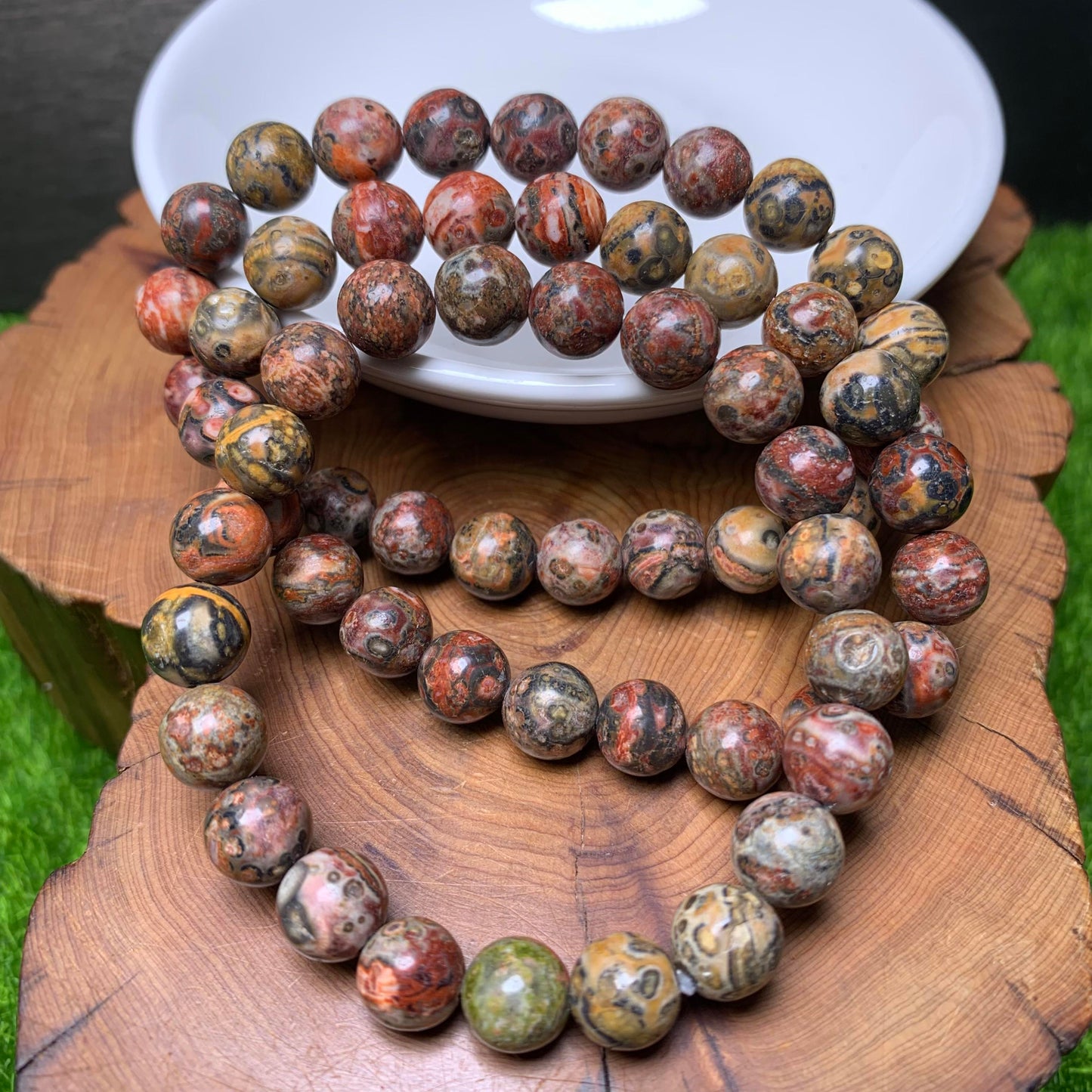 Leopard Jasper bracelet 8mm 1pc (SL124)