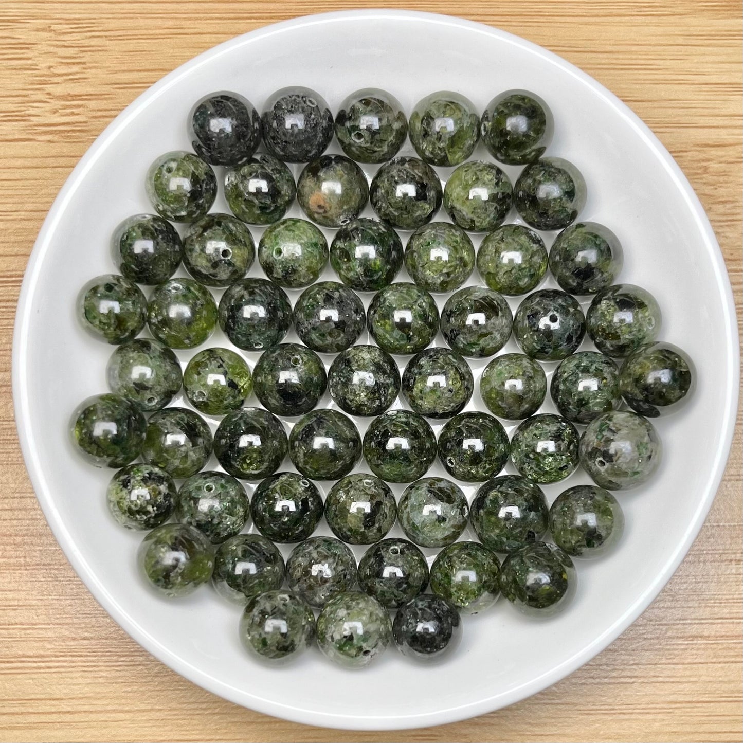 Peridot 10MM Perle 57 Stück_ 1 Schale 10mm (ZEHN60)