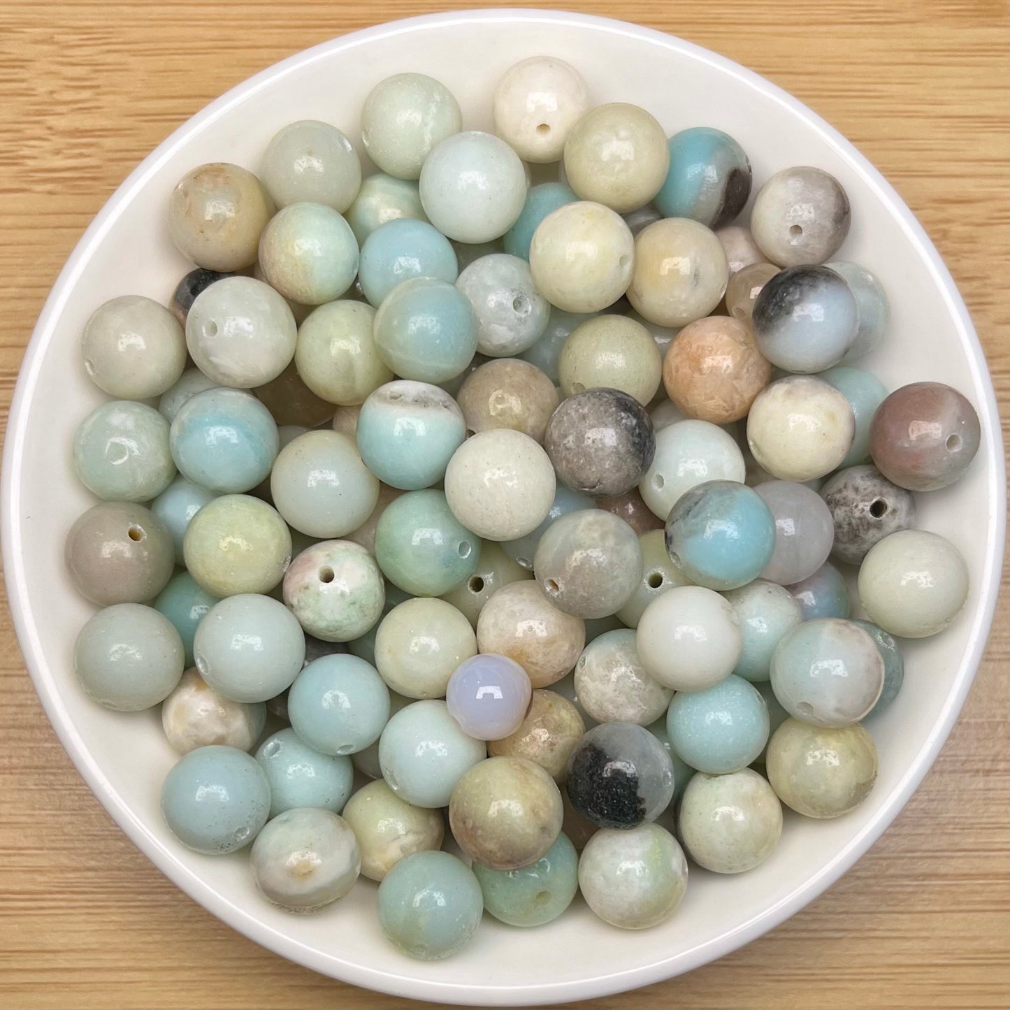 Rain Amazonite bead 108pcs_ 1 bowl 10mm (TEN2)